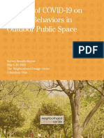 COVID-19 & Outdoor Public Space Survey Report, May 2020