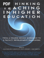 1alenoush Saroyan, Cheryl Amundsen - Rethinking Teaching in Higher Education - From A Course Design Workshop To A Faculty Development Framework-Stylus Publishing (2004) PDF