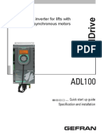 Vector Inverter For Lifts With Asynchronous Motors: .... Quick Start Up Guide Specification and Installation