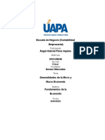 UNIDAD II Generalidades de La Micro y Macro Economía Uapa Fundamento de Economia