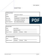 Permanency Appraisal Form: I. Profiles