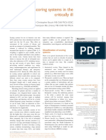 Severity Scoring Systems in The Critically Ill