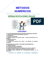 Clases de Metodos Numericos Sistema de Ecuaciones Lineales 2018 I