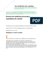 El Proceso de Rendición de Cuentas