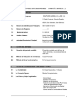 Sistema Contable Compañía Modelo, S.A. de C.V