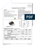 Fdc642P: Single P-Channel 2.5V Specified Powertrench Mosfet