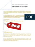 New Product Development - Process and 7 Stages