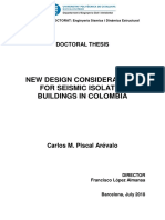 New Design Considerations For Seismic Isolated Buildings in Colombia