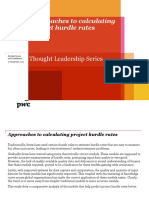 Approaches To Calculating Project Hurdle Rates: Thought Leadership Series