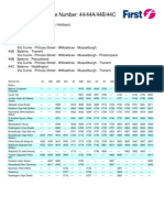 Timetables For Service Number: 44/44A/44B/44C