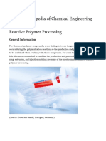 Reactive Polymer Processing