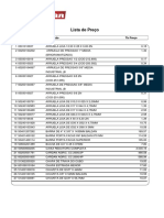 Lista de Preço - Baldan