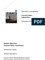 Symmetric Cryptography: Classical Cipher: Substitution