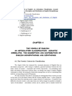 Correlates. The Description and Distribution of English Monophthongs and Diphthongs