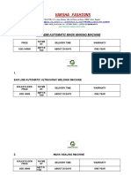 N95 Semi Automatic Mask Making Machine - Qoutation With Picture PDF