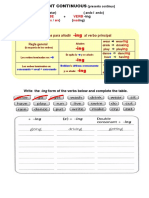 Reglas para Añadir Al Verbo Principal: Present Continuous