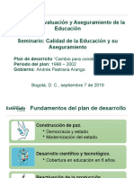 Plan de Desarrollo Pastrana - Educación