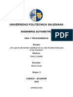 Ensayo - La Dimension Espiritual Como Un Valor Fundamental Del Ser Humano