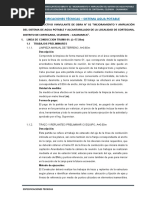 04.01 Especificaciones Técnicas - Sistema de Agua Potable Linea de Conduccion