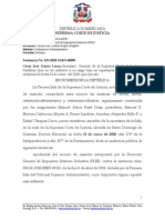 Sentenica SCJ Sobre Ley 107-13. 2020