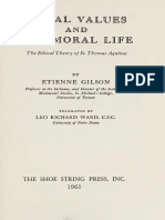 Etienne Gilson - Moral Values and The Moral Life - The Ethical Theory of St. Thomas Aquinas (1961, The Shoe String Press) PDF