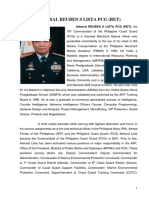 Admiral Reuben S Lista PCG (Ret), The