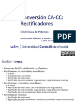 Conversión CA-CC: Rectificadores: Electrónica de Potencia