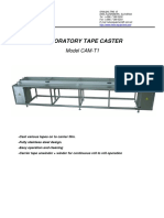 Laboratory Tape Caster: Model CAM-T1