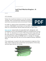 MAN B&W's Dual Fuel Marine Engine A General Overview