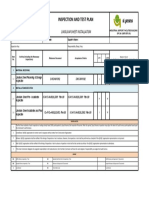 Inspection and Test Plan: Linolium Sheet Installation