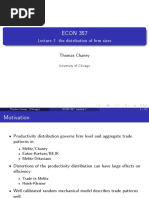 ECON 357: Lecture 7: The Distribution of RM Sizes