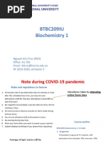 BTBC209IU Biochemistry 1: International University