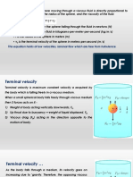 This Equation Holds at Low Velocities, Laminar Flow Which Are Free From Turbulence