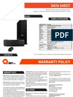 Data Sheet: General Specifications