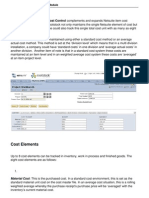 Manufacturing Cost Control Module