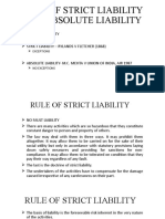 Rule of Strict Liability and Absolute Liability.