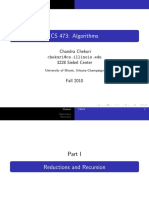 CS 473: Algorithms: Chandra Chekuri Chekuri@cs - Illinois.edu 3228 Siebel Center