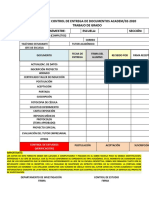 Control de Entrega de Documentos Trabajo de G