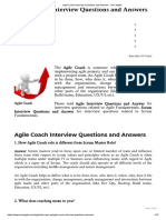 Agile Coach Interview Questions and Answers - Tech Agilist PDF