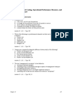 Chapter 10: Standard Costing, Operational Performance Measures, and The Balanced Scorecard