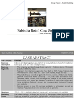 Fabindia Retail Case Study: Group Project - Retail Marketing