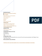 Income Statement Format