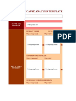 5 Whys Root Cause Analysis Template: Define The Problem