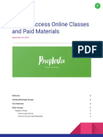 How To Access Online Classes and Paid Materials: Prepinsta