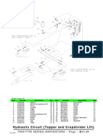 Hydraulic Circuit (Topper and Cropdivider Lift)