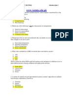 SME Management - MGT601 Fall 2006 Quiz 01 Solution