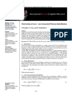 Derivation of Zero - One Truncated Poisson Distribution