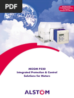 Micom P220 Integrated Protection & Control Solutions For Motors