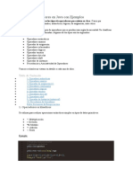 Todos Los Operadores en Java Con Ejemplos