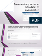 Cómo Realizar y Enviar Las Actividades en Liveworkshett